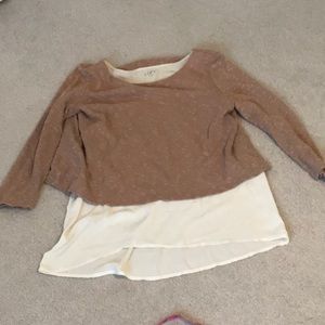 Loft long sleeve mesh bottom